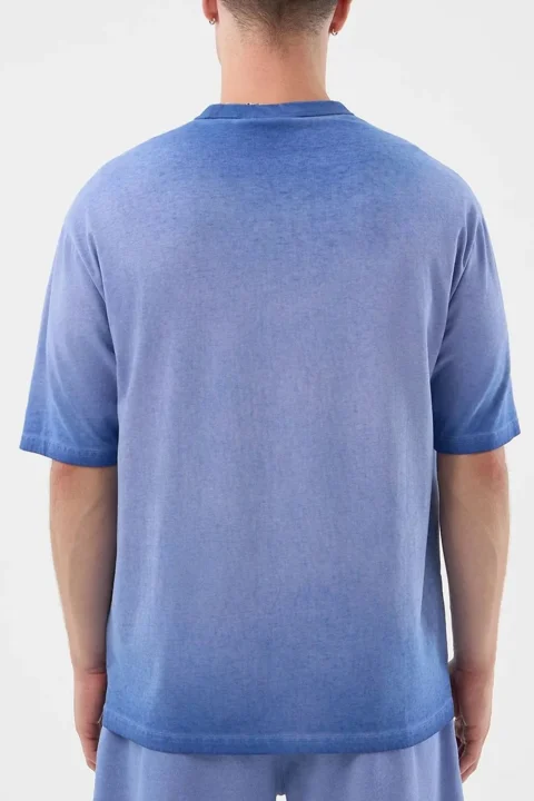 T-Shirt Mlb Washed Logo Losdod 60856137 450 pastel blue — снимка 2