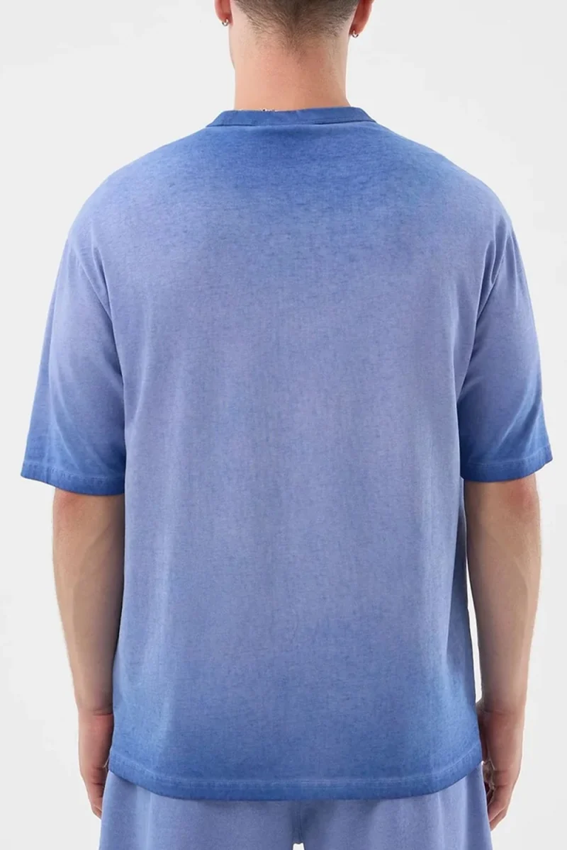 T-Shirt Mlb Washed Logo Losdod 60856137 450 pastel blue — снимка 2
