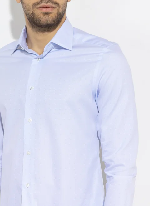 Класическа риза от памук Zegna — снимка 5