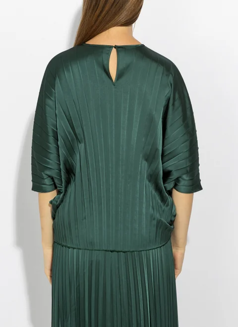 Блуза с плисиран дизайн Weekend Max Mara Wkdaureo — снимка 3