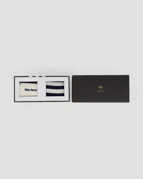 3-Stripes Socks in White and Navy — снимка 4
