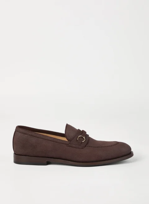 Велурени мокасини 'Penny' Brunello Cucinelli, — снимка 6