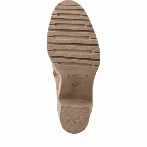 Дамски Боти На Ток TAMARIS – 1-25380-43-400 BEIGE — снимка 5