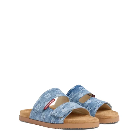 Мъжки чехли D2 Monogram Dsquared2 — снимка 5