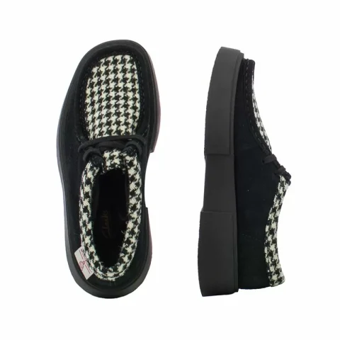 Дамски Ежедневни CLARKS – 26184945 TORVIEW W BLACK TWEEDCOMBI — снимка 4