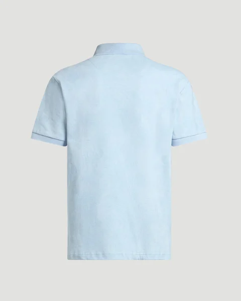 Paisley Jacquard Polo Shirt in Blue — снимка 2