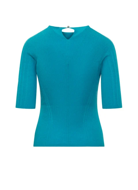 Блуза с кашмир и коприна Lanvin — снимка 2