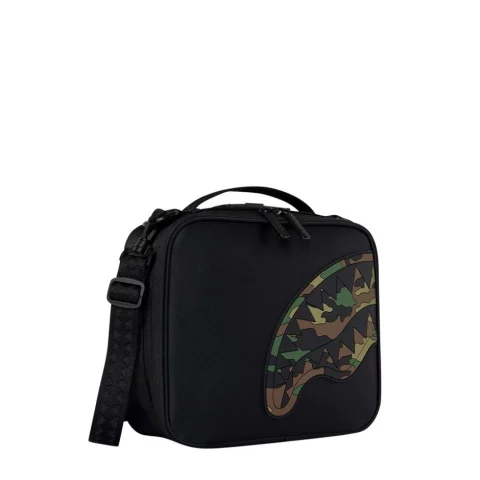 Кутия за обяд SHARK CENTRAL BLACK NYLON CAMO EMBOSSED SHARK SPRAYGROUND — снимка 7