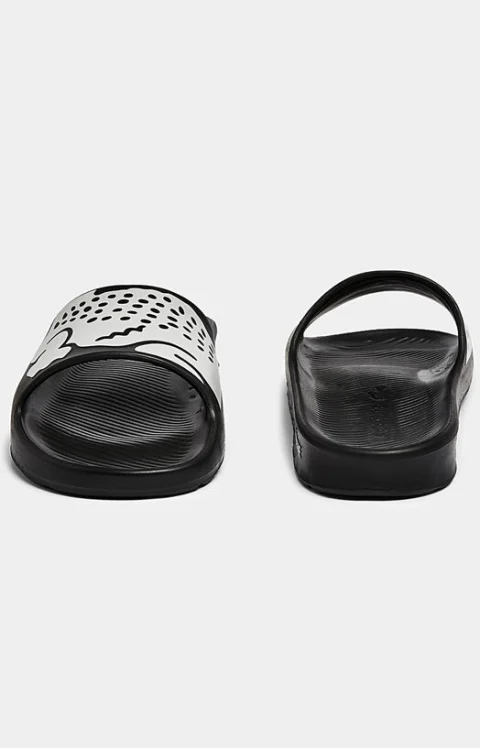 Черни чехли CROCO 2.00721 с лого — снимка 5