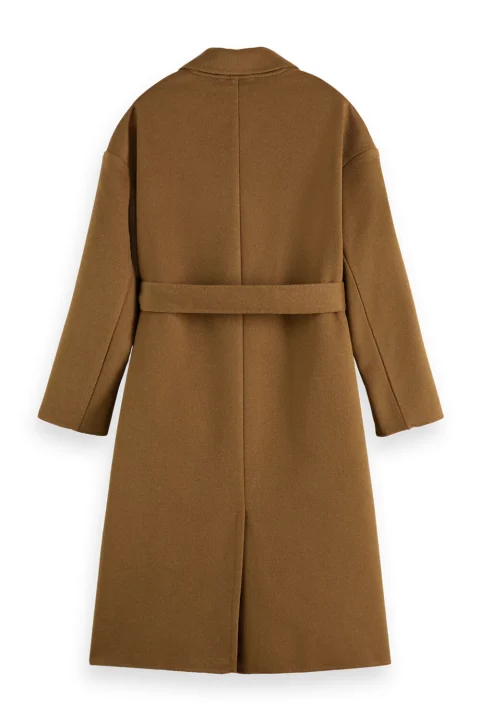 Палто Double Face Coat 178077 SC1341 tobacco — снимка 2
