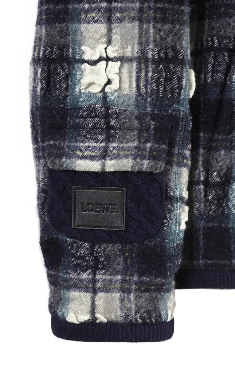 Hooded Jacket in Wool and Linen — снимка 4