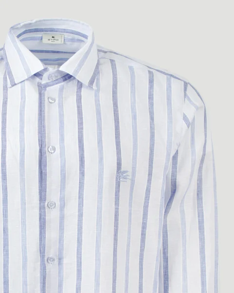Striped Linen Shirt — снимка 3