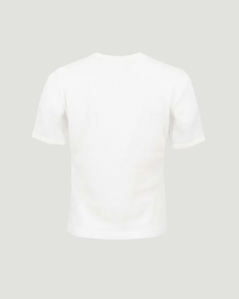 Mesh T-Shirt in White — снимка 2