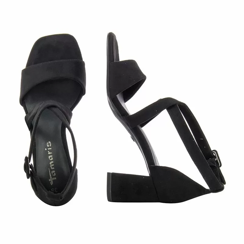Дамски Сандали На Ток TAMARIS – 1-28310-42-001 BLACK — снимка 5