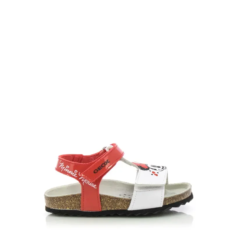 Сандали Момичета GEOX – B152RC 00254 B SANDAL CHALKI GIRL RED/WHITE