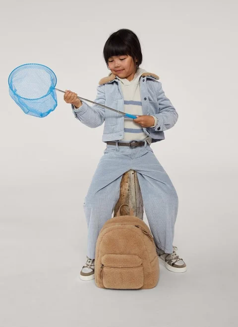 Панталон от рипсено кадифе Brunello Cucinelli Kids 12 — снимка 3