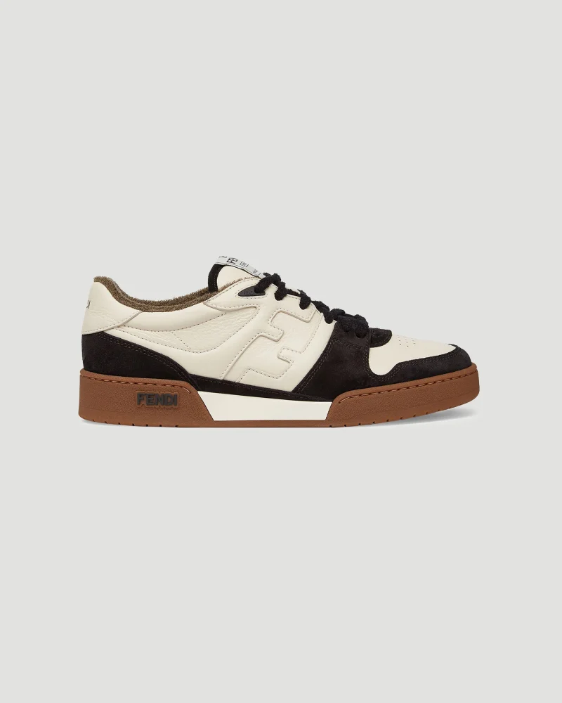 Fendi Match Sneakers in Black Suede