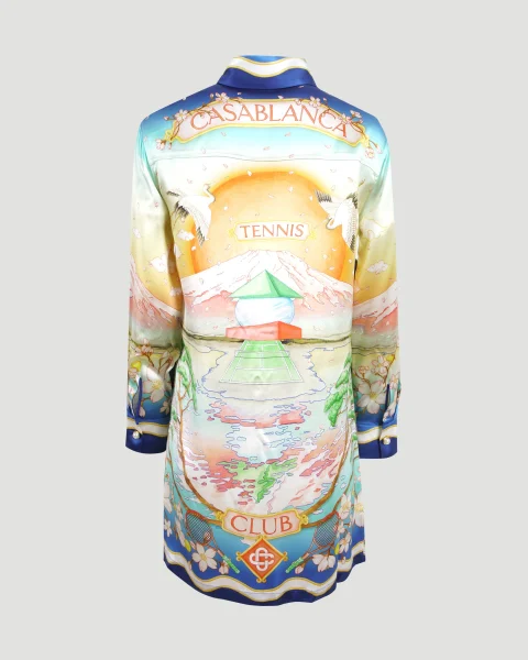 Shirt-Dress in Silk Twill — снимка 2