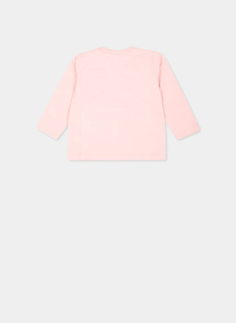 Блуза с принт 'Teddy Bear' Moschino Kids — снимка 8