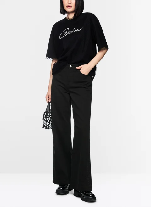 Деним с декоративни кристали 'Warri' Marc Cain Pants — снимка 2