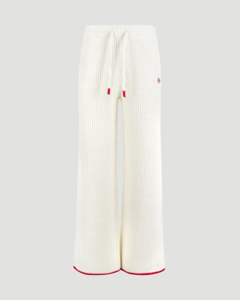 Waffle Knit Track Pants