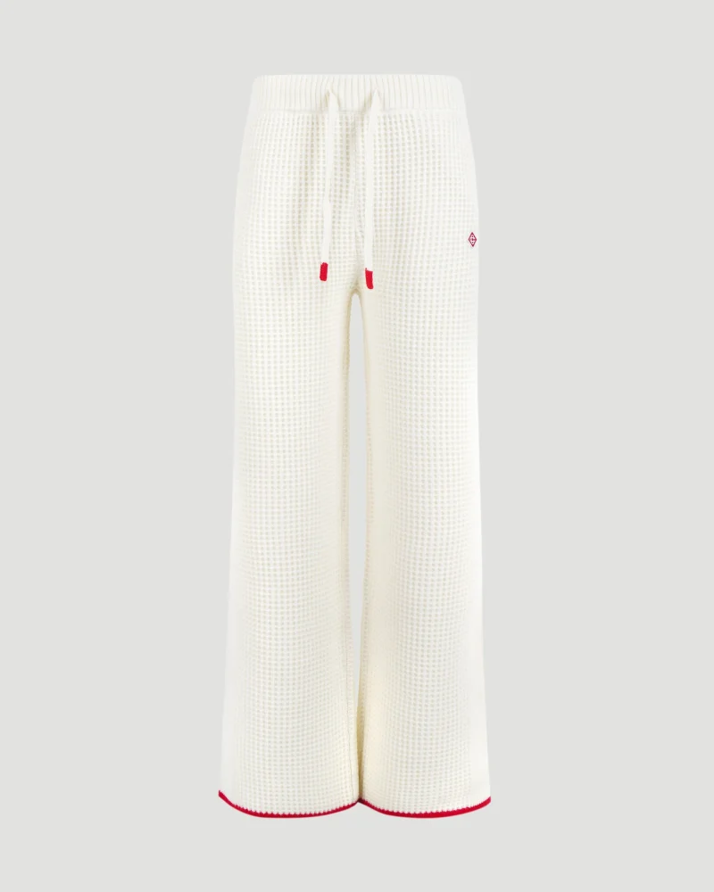 Waffle Knit Track Pants