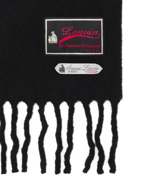 Вълнен шал с лого Lanvin — снимка 2
