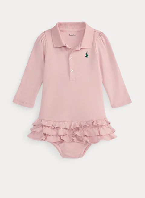 Рокля с бродерия Ralph Lauren Kids