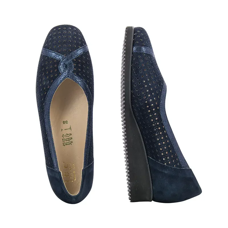 Дамски Обувки На Платформа ICE – 2221XLPO CAMOSCIO BLUE — снимка 5