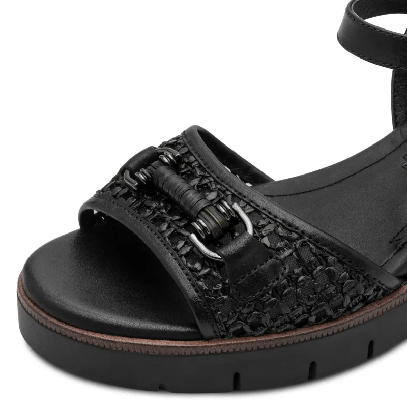 Дамски Сандали На Платформа TAMARIS – 1-28215-46-001 BLACK — снимка 4