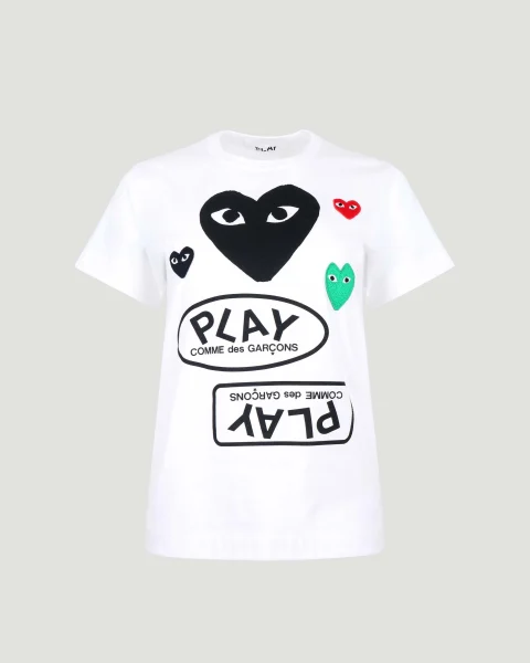 Women's Multi Logo T-Shirt in White