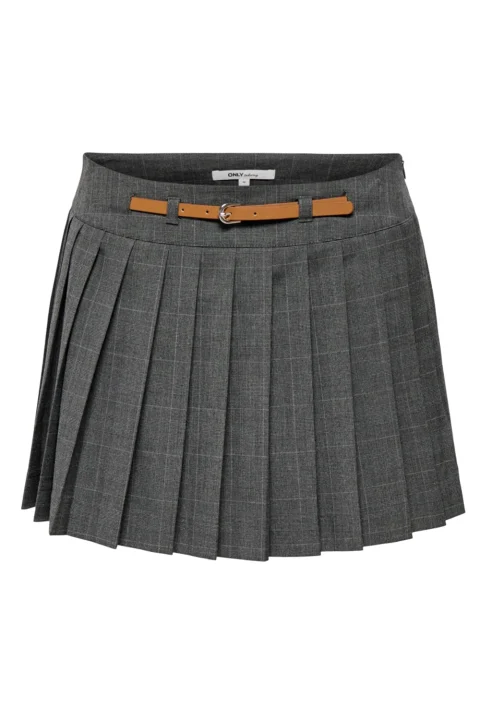 Пола Onlenia Mweat Check Skort 15376505 BS000088 dark grey melange