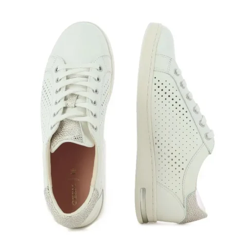Дамски Сникърс GEOX – D151BB D JAYSEN WHITE/LT SILVER_1 — снимка 5