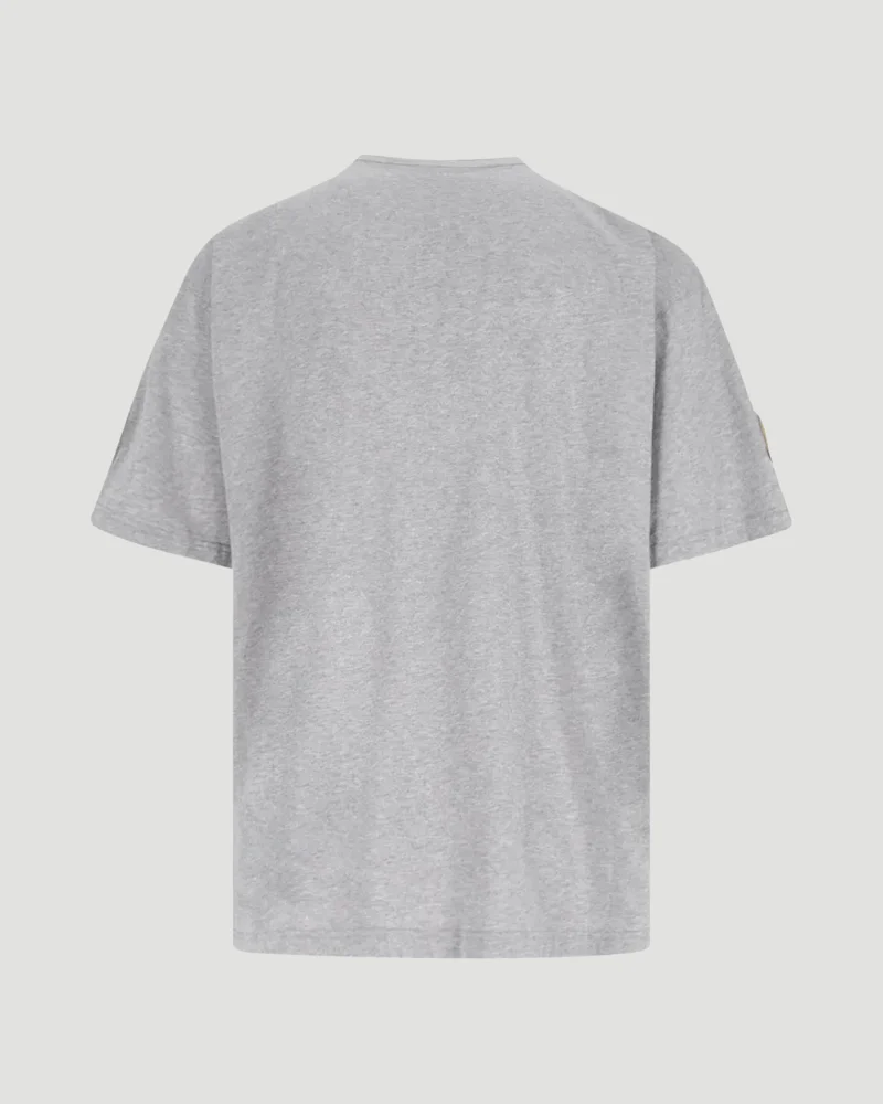 Cotton T-Shirt in Grey — снимка 2
