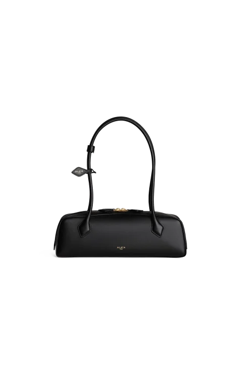 Le Teckel Medium Bag in Black Calfskin