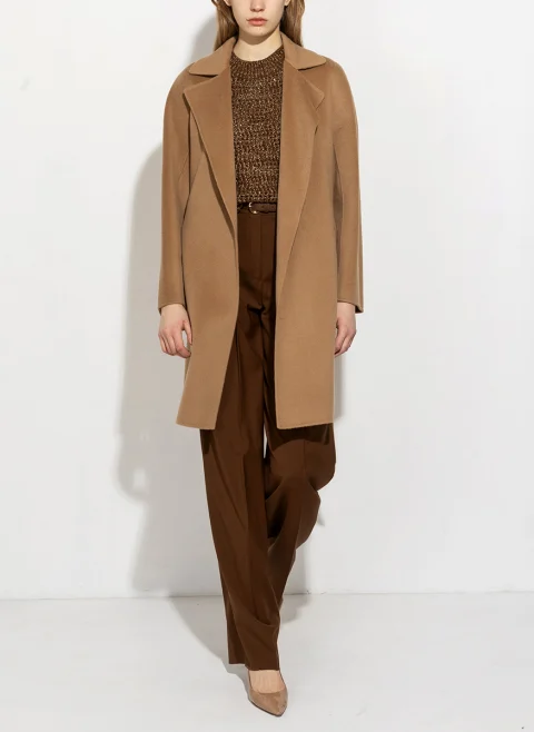 Палто с кашмир 'Robe cut' Max Mara Studio Msttenore — снимка 15