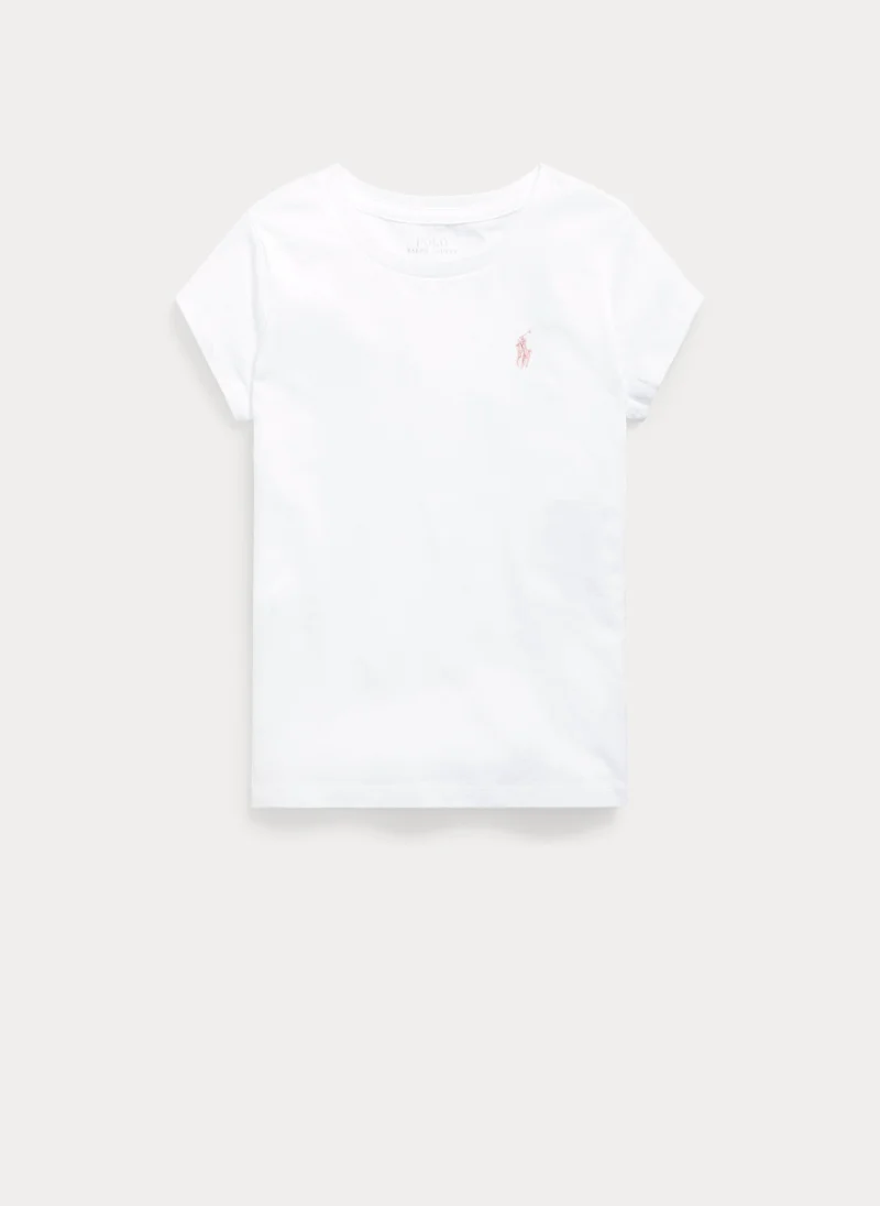 Тишърт с бродерия Ralph Lauren Kids 7-14 — снимка 4