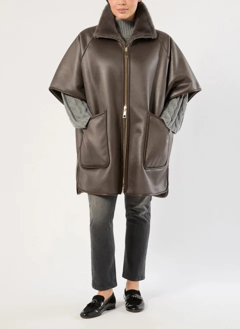 Двулицево яке 'Cape cut' Marina Rinaldi Mrsspuma