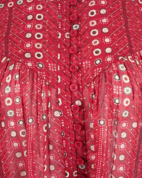 Printed Cotton Dress — снимка 3