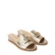 Дамски златни чехли RENZONI — снимка 3