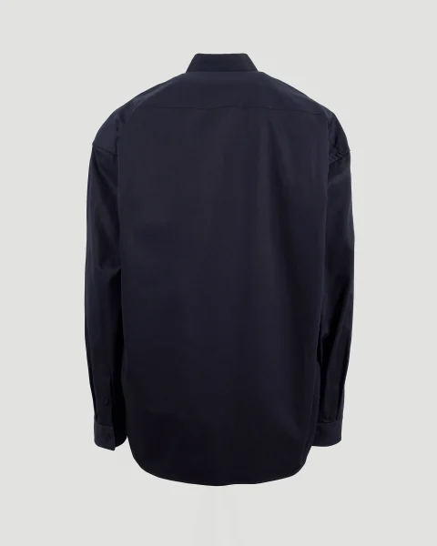 Cocoon Shirt in Navy Blue — снимка 2