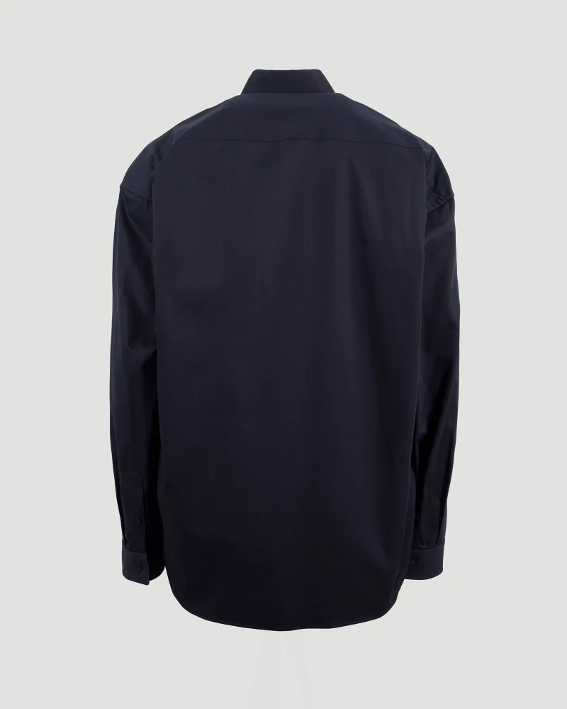 Cocoon Shirt in Navy Blue — снимка 2