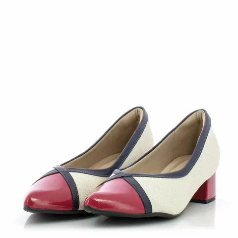 Токчета PICCADILLY – 739063 OFF WHITE/NAVY/HIBISCO — снимка 3