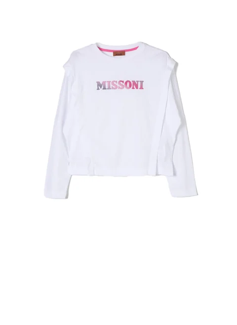 Блуза с волани Missoni Kids