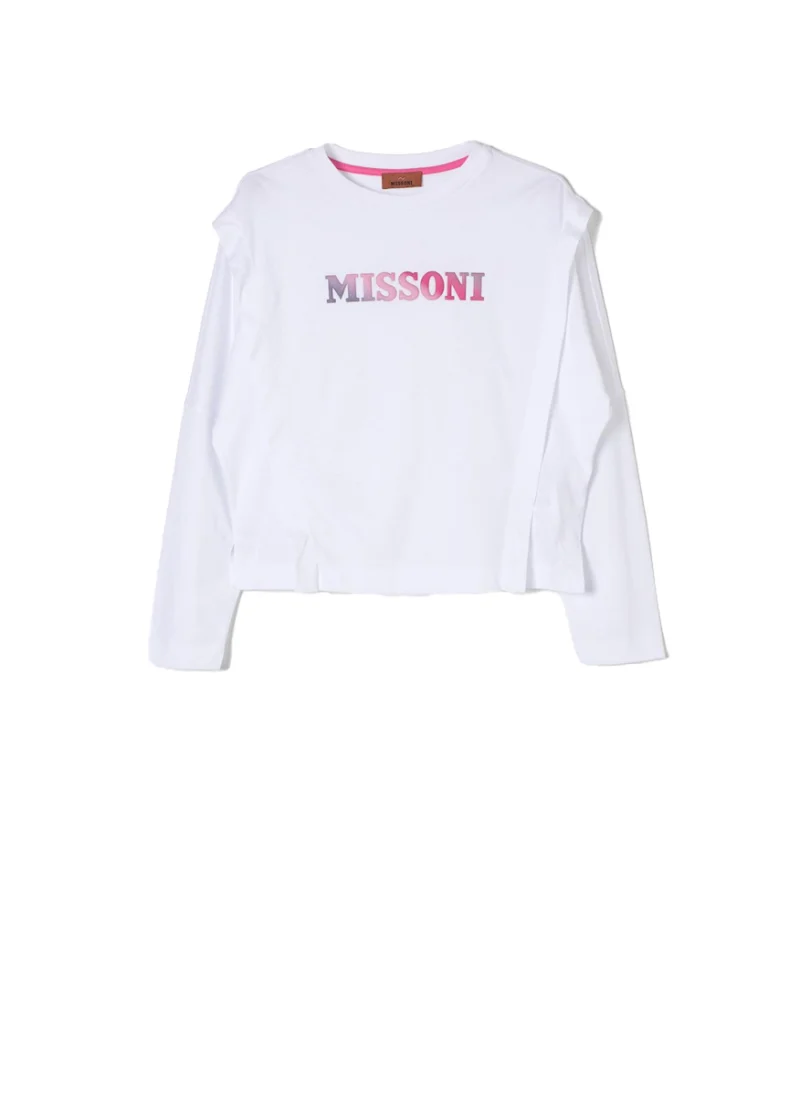 Блуза с волани Missoni Kids