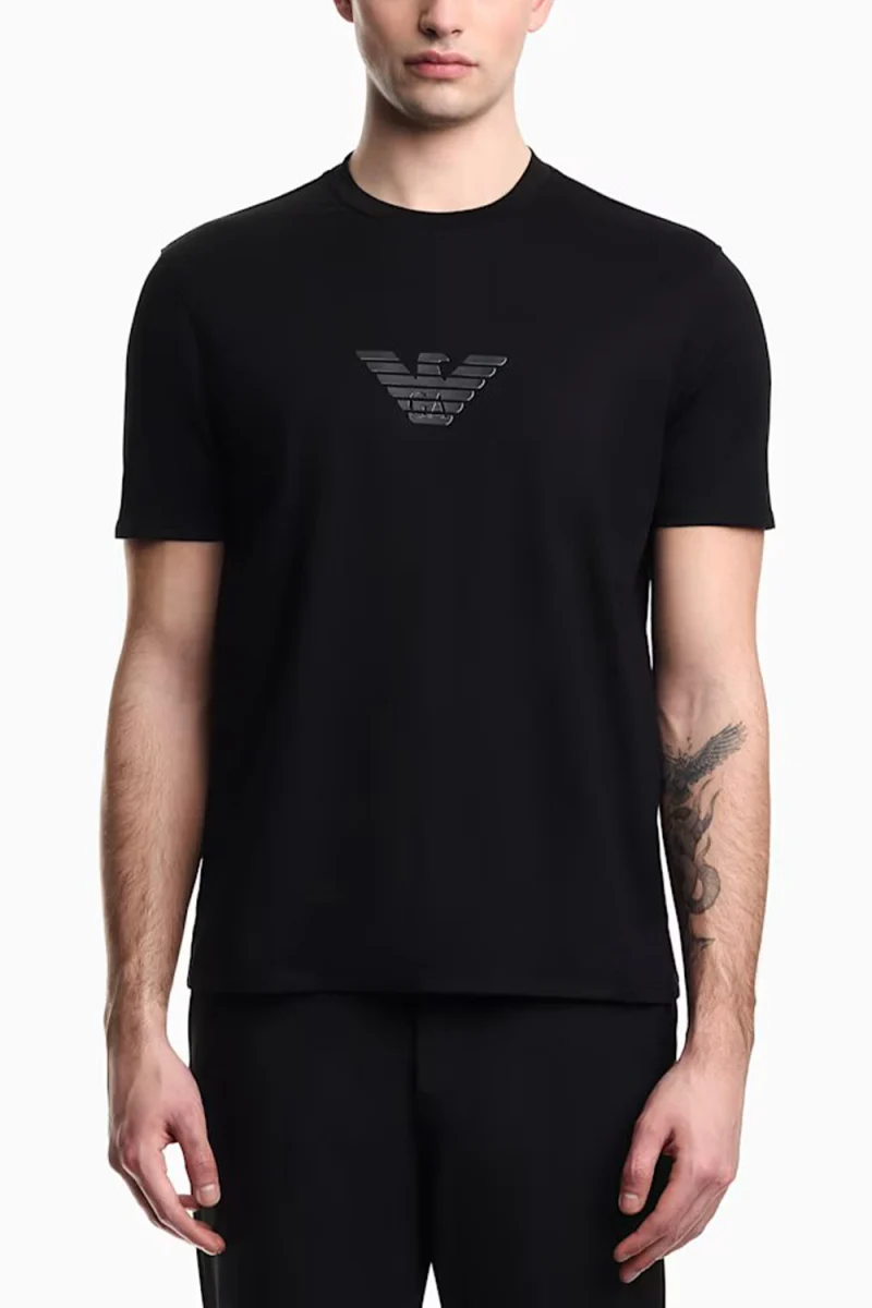 T-Shirt EM004583AF13669 MC539 black - eagle 12cm h — снимка 2
