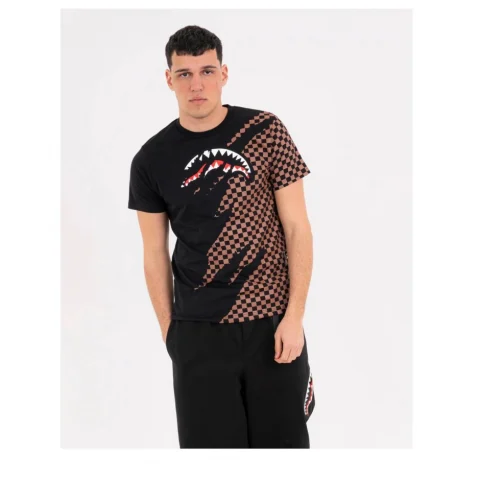 Мъжка черна тениска CLAW TEAR CHECK SPRAYGROUND