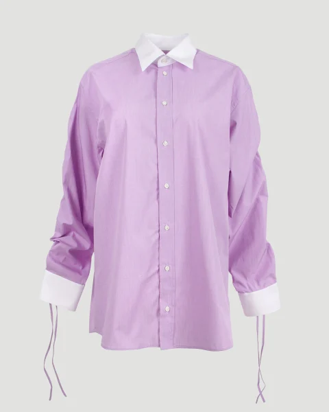 Reversed Shirt in Lilac — снимка 2