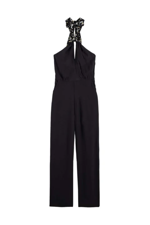 Women Jumpsuit Scotch & Soda Contrast Bow Jumpsuit 171914 black
