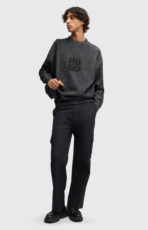 Cargo pants with logo — снимка 4